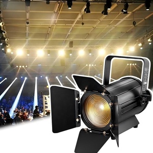 350W COB 줌 LED 프레넬 조명 높은 CRI>95 3200K-5600K 따뜻한 백색 및 차가운 백색 알루미늄 합금 쉘 15-60도 DMX 무대 조명 - Product Image 1