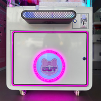 Machine à griffes à peluches d'arcade à monnayeur, à choix de couleurs multiples, économique, avec construction métallique, garantie 1 an