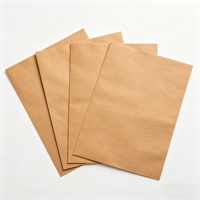 Papier kraft brun 100% pâte de bois vierge, biodégradable, écologique, résistant aux déchirures, durable, en feuilles, pour sacs cadeaux, cadre photo simple