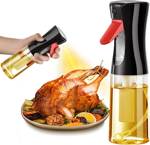 China Olive Oil Sprayer for Cooking 200ml Glass Spray Mister Refillable Food Grade Oil Vinegar Spritzer Spray Bottle