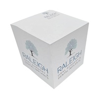 Cube auto-adhésif personnalisé de 10*10*10cm bloc-notes imprimé promotionnel sur 4 côtés de palette en bois