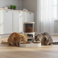 Distributeur de nourriture pour chien et chat écologique avec audio bidirectionnel, chargeur intégré, WiFi 2.4G, parfait pour l'alimentation des animaux domestiques en intérieur