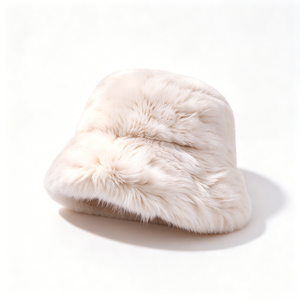 Gorro de Pescador de Piel Sintética para Mujer, Gorro de Invierno Suave y Afelpado, Gorro Grueso y Esponjoso para Uso Diario al Aire Libre - Product Image 6