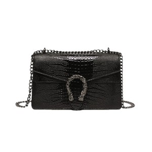 Wholesale Luxury Alligator Pattern Crossbody Shoulder Bag PU Leather Polyester Fashion Women's Large Capacity Messenger Purses - Product Image 1