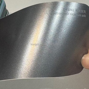 1.52x17M Premium Car <b>Wrap</b> Vinyl Film Metallic Titanium Grey Self-Adhesive, Full Body, Air <b>Bubble</b> Free PET Vehicle <b>Wrap</b> - Product Image 2