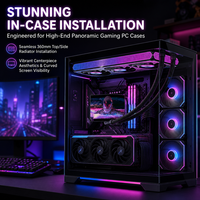 AntarcChill Super Screen 360mm Liquid Cooling RGB HeatSink Aio Water Cooler Oversize Dynamic Wallpaper CPU Cooling Game Computer