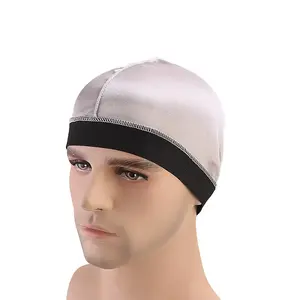 Breathable Silky Durag Cap Elastic 360 Wave Stretch Wig Cap Suitable For Adult Wave