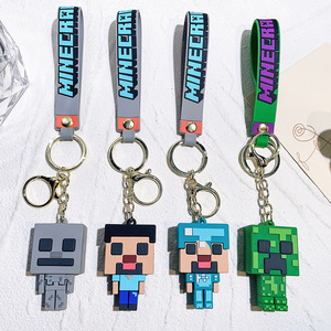 WOWEI Porte-clés 3D en PVC Caoutchouc Personnage Anime Dessin Animé, Pendentif en Plastique pour Sac à Dos et Clés de Voiture de Couple, Cadeaux à Suspendre - Product Image 1