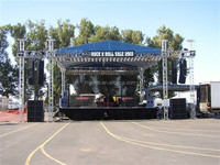 Estructura de Techo para Escenario de Conciertos de Aluminio Grande, Sistema de Elevación de Torre Truss 6x8m 10x10m 12x10m