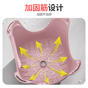 Thickened <b>Plastic</b> Toilet <b>Stool</b> For Home Bathroom Use Durable Design Children Shoe Changing Bench Modern Style PP Material - Product Image 1