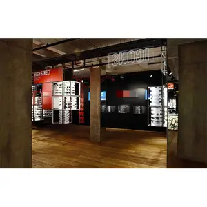 Innovatives Design Einkaufszentrum Kiosk Glasgeschäft Optische Sonnenbrille Verkaufsstellen-Schalter-Design hochwertig modern Brillen-Kiosk für Einkaufszentrum