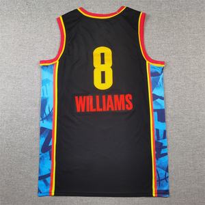 Ucuz toptan 2025 sezon yeni Thunder 8 WILLIAMS basketbol forması, yaz örgü nefes Polyester çabuk kuru erkek formaları - Product Image 4