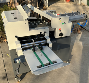 Máquina plegadora de papel manual de alimentación por succión con filtro de aire, cubierta de libro de papel de bolsillo con impresión automática de tamaño A4 - Product Image 3