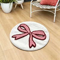 Tapis personnalisé en microfibre douce et absorbante en forme de canard jaune antidérapant pour la décoration de la chambre des enfants