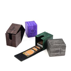 Étui pour cartes à collectionner en cuir PU avec logo personnalisé FX, double ouverture, chargement par le haut, pour le rangement professionnel des jeux de cartes - Product Image 6