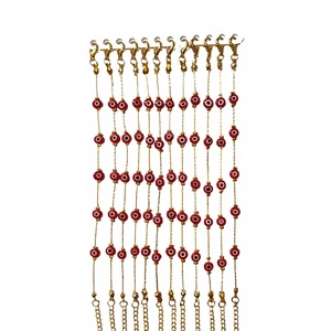 Bracelet en acier inoxydable plaqué pierres de zircon imitation perle DAFNI BIG PAZAR - Cadeau tendance - Product Image 1