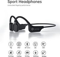 Headphone Olahraga SANAG Open Ear Nirkabel Bluetooth, Headset Bluetooth Tahan Keringat IP67 untuk Aktivitas Luar Ruangan