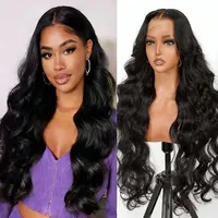 Perruque sans colle HD Lace Front, lisse et soyeuse, densité 180%, 20 pouces |   15A Cheveux humains 100% prêts à porter, pré-épilés, pré-coupés, décolorés