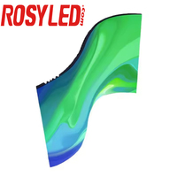 Écran LED flexible incurvé pour affichage numérique, mur vidéo intérieur et extérieur, publicité, signalisation numérique, scène, OEM P2.5, 2,5 mm