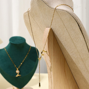 Prezzo all'ingrosso negozio di gioielli Display collana collo busto manichino Stand di velluto gioielli Display manichino per negozio - Product Image 4