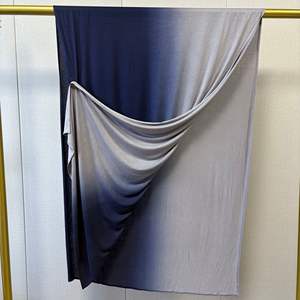 高品質のマーセライズドオンブレジャージーヒジャーブグラデーション両面通気性スウェットシャツ長いタオルイスラム教徒の女性のための夏 - Product Image 2