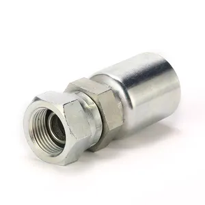 China hydraulic supplier female bsp double hexagon straight one piece fitting