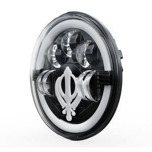 Phares Led 7 pouces pour 2010 + accessoires <span class=keywords><strong>Mahindra</strong></span> Thar lumières Led hors route pour accessoires <span class=keywords><strong>Jeep</strong></span> Wrangler JK avec clignotants - Product Image 5