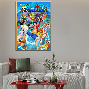 Peinture sur toile d'art anime moderne et simple, affiche de personnage d'anime japonais, art de dessin animé pour chambre de jeunes - Product Image 5
