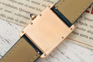 Montre mécanique automatique élégante et à la mode, cadran blanc argenté gravé, bracelet en cuir vert foncé, étanche - Product Image 5