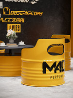 Ensemble de meubles de bar rétro en forme de baril de pétrole, table et chaises de salle à manger pour salle de sport, pub, café, restaurant, bar à domicile, vente en gros