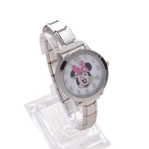 Montre en acier inoxydable Kuromi, style dessin animé, analogique, quartz, résistante à l'eau, épaisseur 7 mm, fermoir pliant, pour femmes - Product Image 4