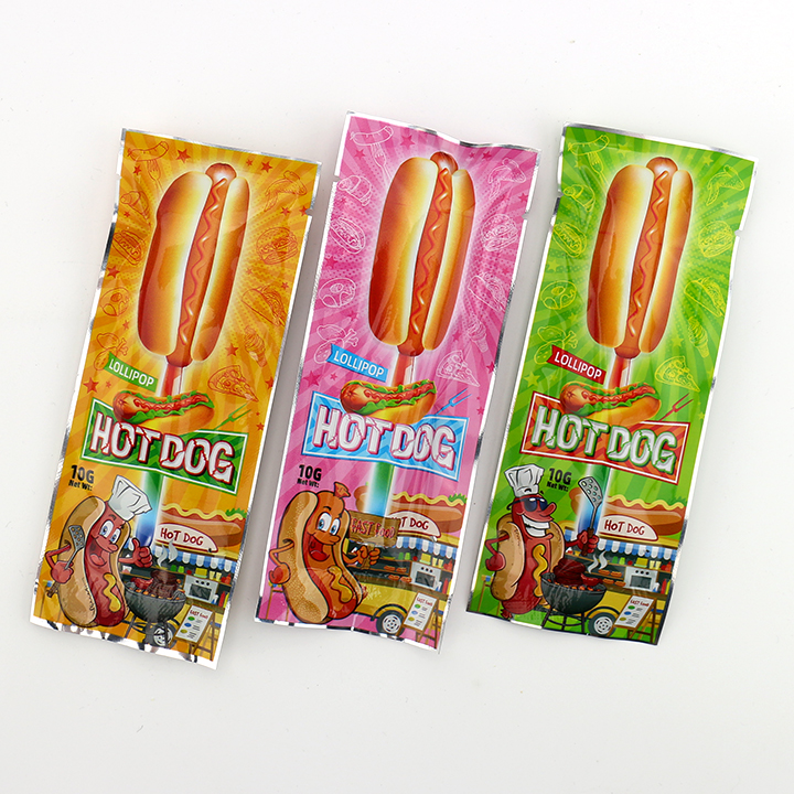 Hot-dog shape lollipop