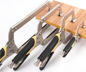 OEM alat meja portabel logam, tang klip pengunci pegangan tukang kayu Tipe C Woodwork Las kayu penjepit wajah - Product Image 6