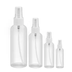 Fine Mist 5ML 10ML 20ML 30ML 50ML 60ML 80ML 100ML 200ML Round Shoulder Clear Amber Plastic Cosmetic Medical Spraybottle