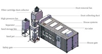 Machine et salle de sablage