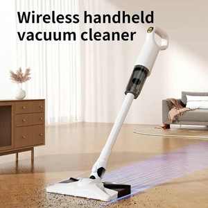 <span class=keywords><strong>Aspirateur</strong></span> à main sans fil 3-en-1 pour eau et poussière Tête de <span class=keywords><strong>balai</strong></span> en plastique souple Outil de lavage de sol Balais sans fil polyvalents Pelles à poussière - Product Image 2