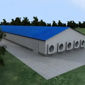 Casa Modular Prefabricada con Estructura <span class=keywords><strong>de</strong></span> Acero, Cobertizo Agrícola con Revestimiento Metálico y <span class=keywords><strong>Entrada</strong></span> Cubierta - Product Image 2