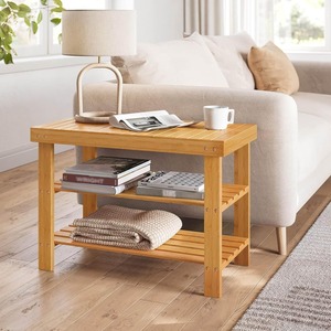 Banc à chaussures 3 niveaux en bois, organisateur <span class=keywords><strong>de</strong></span> rangement robuste <span class=keywords><strong>pour</strong></span> chaussures, idéal <span class=keywords><strong>pour</strong></span> l'entrée et la <span class=keywords><strong>salle</strong></span> <span class=keywords><strong>de</strong></span> <span class=keywords><strong>bain</strong></span> - Product Image 5