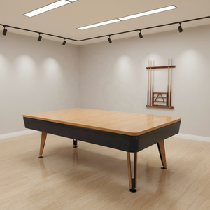 <span class=keywords><strong>Table</strong></span> de <span class=keywords><strong>billard</strong></span> en bois au design moderne la plus populaire, personnalisable pour l'extérieur, 3 en 1, avec pieds en acier et bancs de tennis pour la famille - Product Image 3