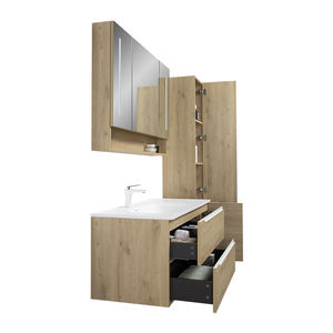 Kabinet cermin rias kamar mandi klasik gaya Spanyol peringkat atas dengan wastafel tunggal desain persegi panjang Modern - Product Image 3