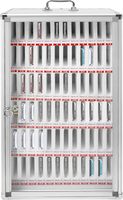 Boîte de rangement pour téléphones portables à 72 emplacements, en alliage d'aluminium avec serrure, armoire de rangement pour téléphones portables, boîte de rangement sécurisée pour téléphones portables