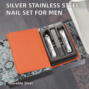 Set <span class=keywords><strong>de</strong></span> Cortaúñas, Cortaúñas Ultra Afilado <span class=keywords><strong>para</strong></span> Limar <span class=keywords><strong>Uñas</strong></span>, Set <span class=keywords><strong>de</strong></span> Tres en Uno <span class=keywords><strong>de</strong></span> Acero Inoxidable <span class=keywords><strong>para</strong></span> Recortar <span class=keywords><strong>Uñas</strong></span> <span class=keywords><strong>para</strong></span> Hombres y Mujeres - Product Image 3