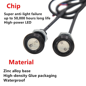 23mm 18mm LED DRL Eagle Eye <span class=keywords><strong>Moto</strong></span> Led Light Waterproof Parking Light Daytime Running Light pour <span class=keywords><strong>Clignotant</strong></span> - Product Image 6