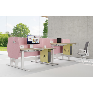 Electric Convertible Adjustable Height Smart Computer Desk with Metal Frame for Home <b>Office</b>-Modern Freestanding Sit-Stand Desk - Product Image 4