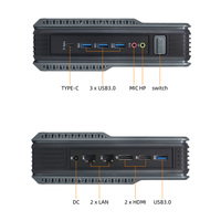 New Mini Desktop PC High Performance Ultra 7 Windows 11 16-Core Gaming Workstation DDR5 5600 MT/s Dual NVMe 2.5GbE RJ45