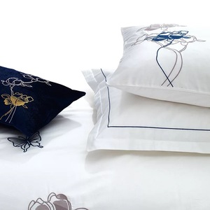 Wholesale <strong>Duvet</strong> <strong>Sets</strong> <strong>king</strong> Size <strong>White</strong> Cotton Bedding <strong>Sets</strong> with Embroidery Design for Luxury Hotel - Product Image 4