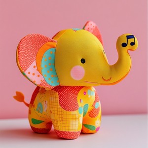 Unisex Tùy Chỉnh 25Cm Màu Xám Màu Vàng Màu Xanh Con Voi Vớ Mềm Cotton Sang Trọng Thú Nhồi Bông Đồ Chơi Con Voi Trắng Quà Tặng Bán Buôn - Product Image 2