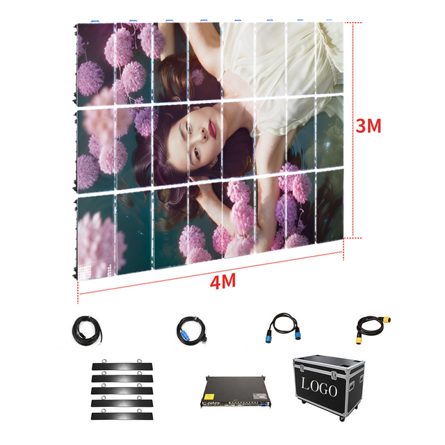Custom High Resolution IP65 Waterproof Movable Video Wall LED Film Screen for Indoor/Outdoor Rental Use in Shopping Malls