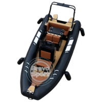 Yacht de luxe de 19 pieds, coque semi-rigide en aluminium, bateau pneumatique Rib580, bateau de patrouille à vendre