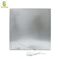 Plafonnier LED IP20 à montage en surface, cadre rectangulaire 30x120cm 60x60cm 60x120cm, design moderne, maison, bureau, aluminium